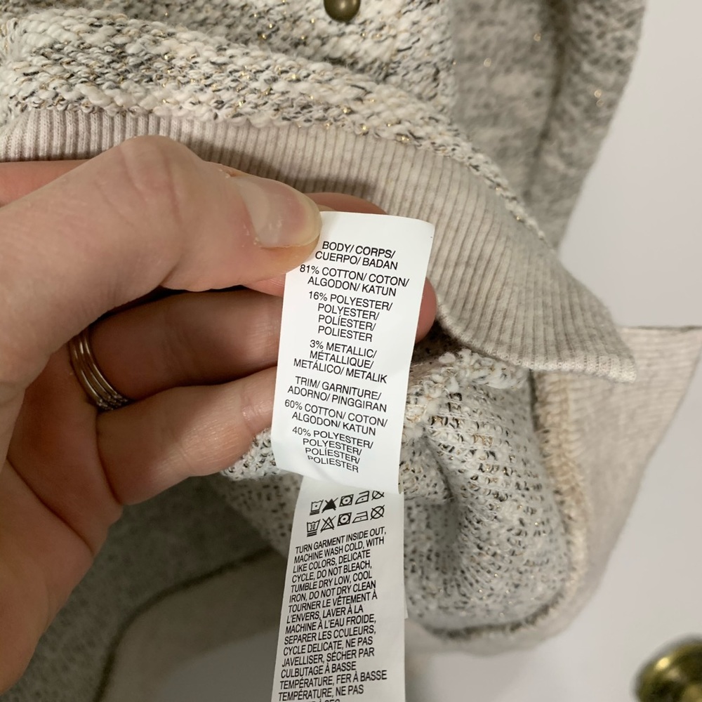 Lucky Lotus Cream /silver/gold knitted sweater - Picture 6 of 6